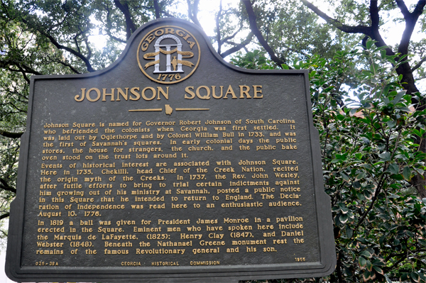 Johnson Square sign