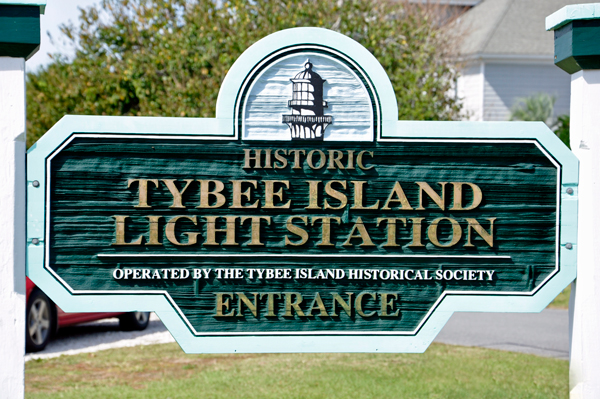 historic Tybee Island Lighthouse sign