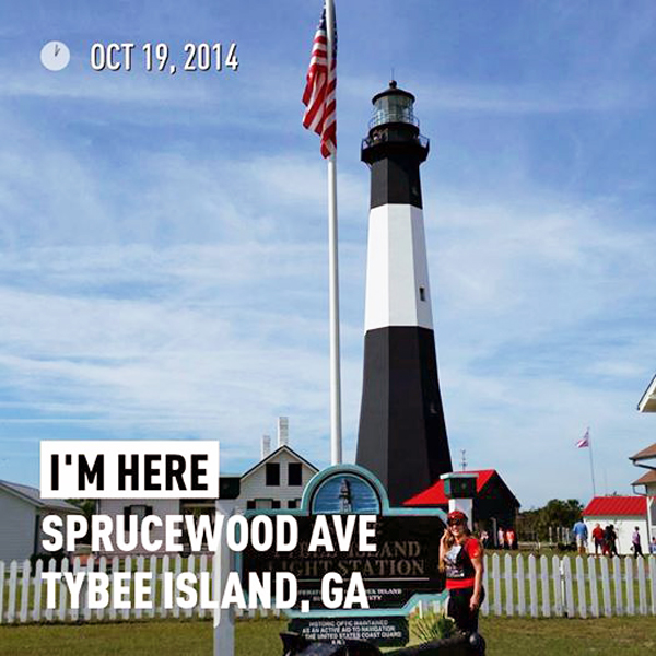 Karen Duquette and the Tybee Island Lighthouse