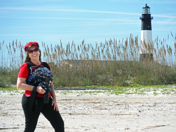 Karen Duquette and the Tybee Island Lighthouse