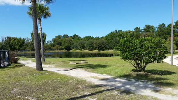 pond in the campground