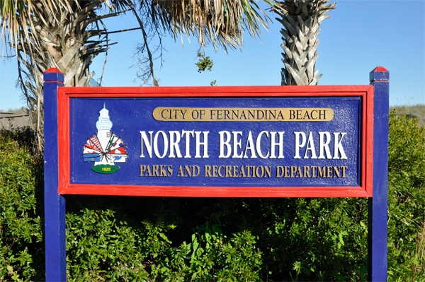 North Beach Park sign