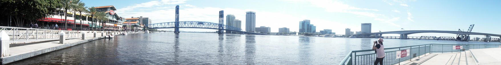 panorama of The Jacksonville Landing 