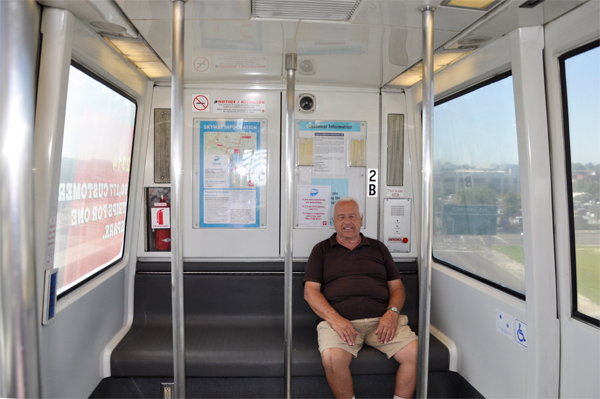 Lee Duquette on the Jacksonville Skyway Tram