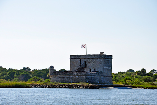 View of Fort Matanzas from the boat ramp.