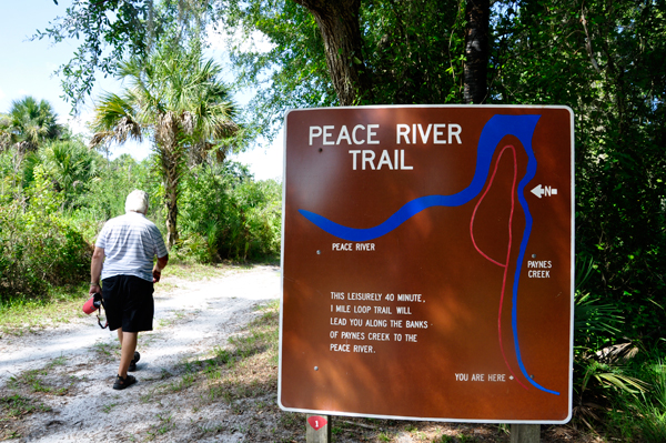 sign: Peace River Trail