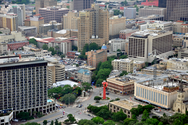 Views from The Tower of the Americas observation deck