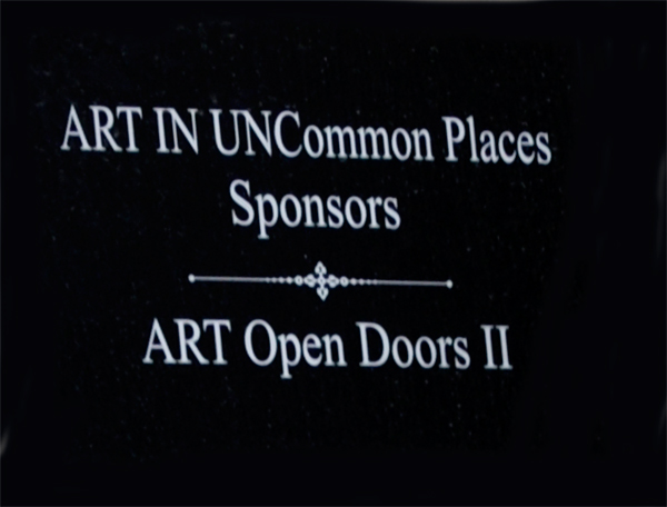 Art in UNcommon Places sign