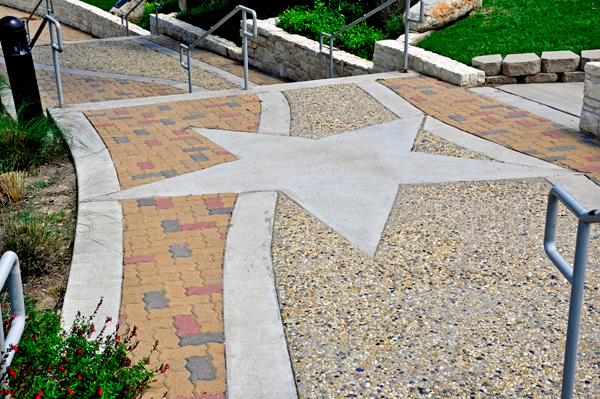 star in the walkway