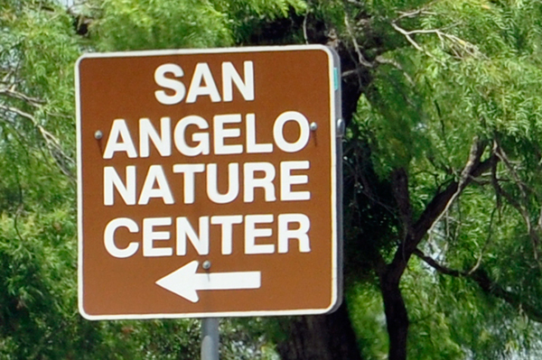 San Angelo Nature Center sign