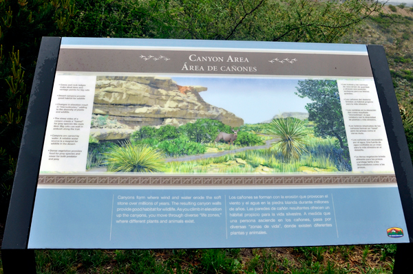 canyon area sign