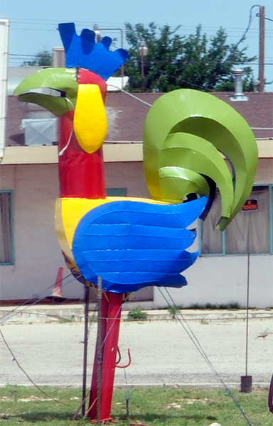 rooster statue