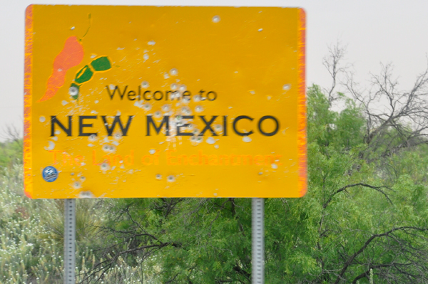 New Mexico state sign
