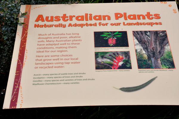 Australian plants sign