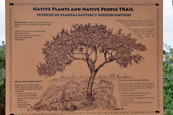 Native Plants and People Trail sign