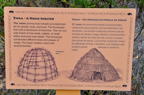 sign about the dome shelter