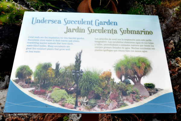 Undersea Succulent Garden sign