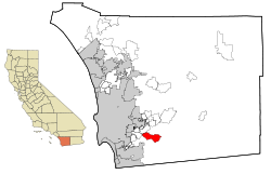 California map showing location of Jamul