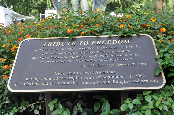 Tribute to Freedom  plaque