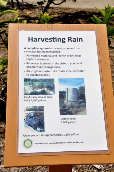 Harvesting Rain sign