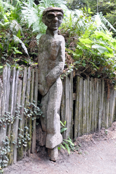 tall person sculpture