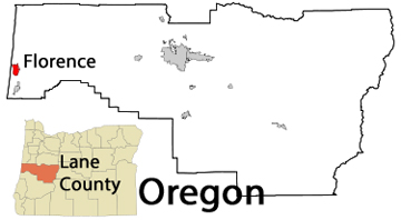 Florence Oregon map