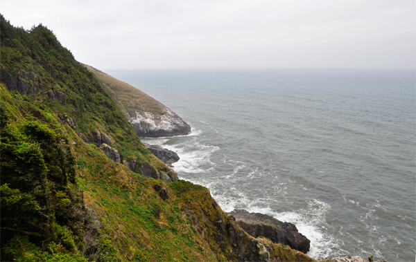 cliffs and the Pacific ocean