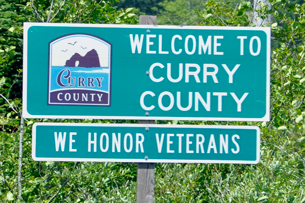 sign: Curry County honors Veterans