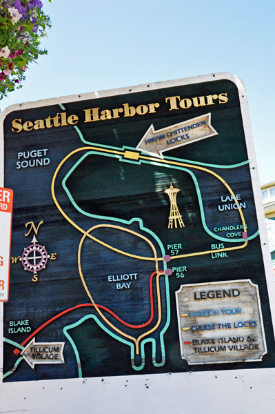 sign about tours in Seattle