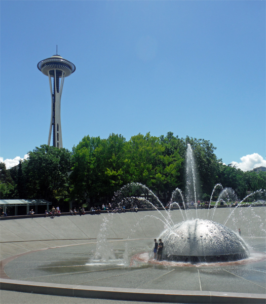 water dome and the Space Needle