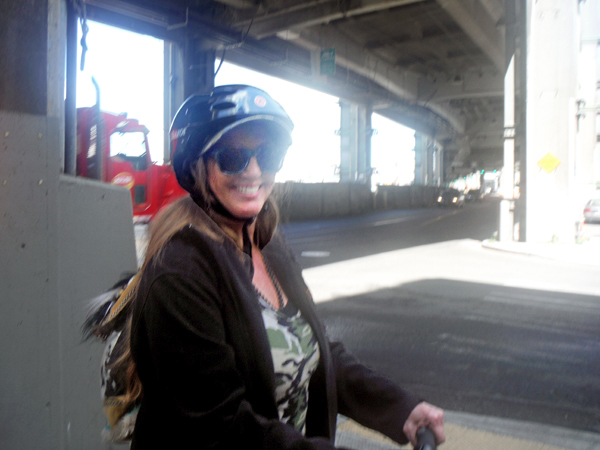 Karen on her 8th Segway tour