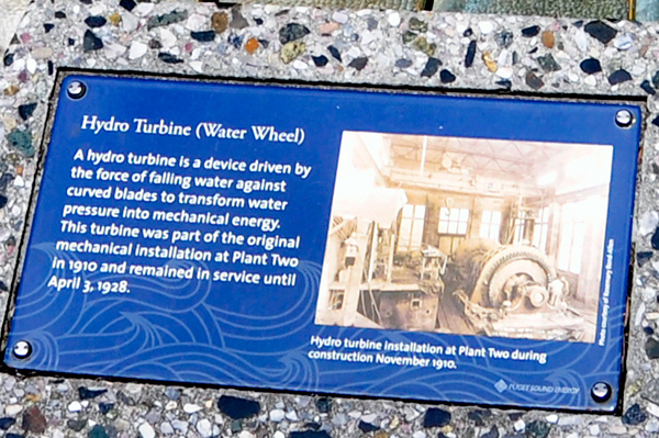 sign about the Hydro Turbine