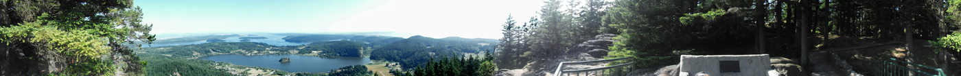 panorama at Mt Erie