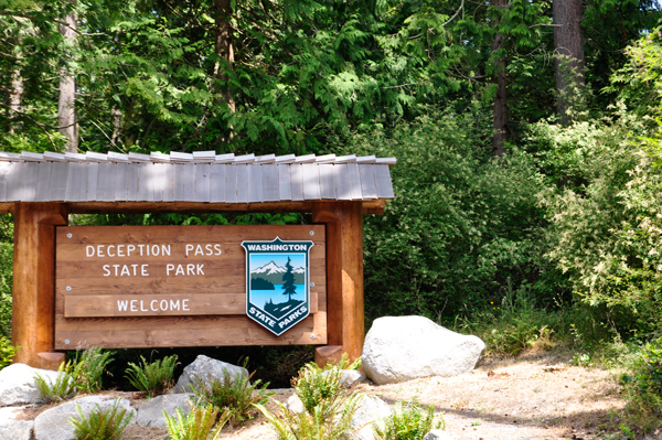 sign: Deception Pass State Park