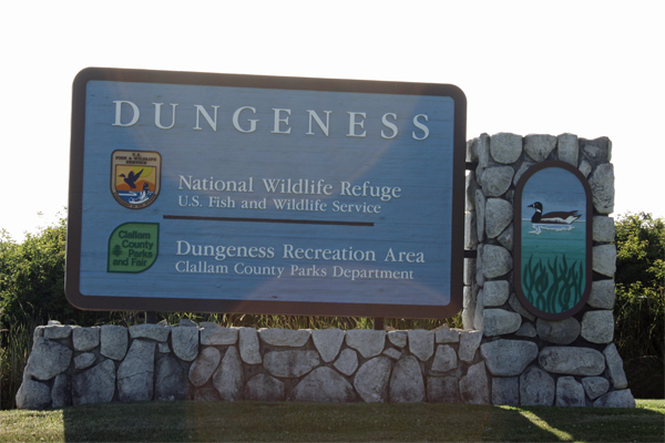 sign: Dungeness National Wildlife Refuge