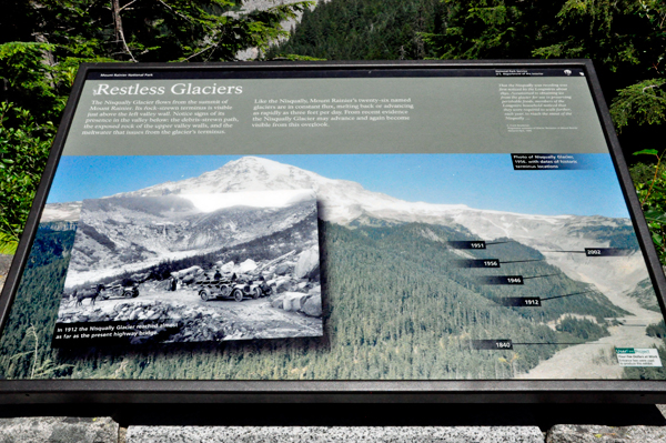 sign about Restless Glaciers