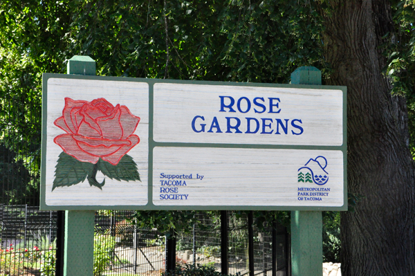 Rose Gardens sign