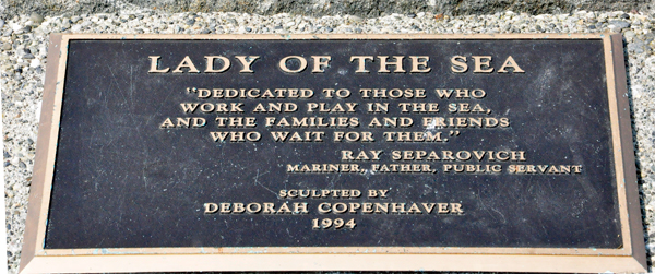 Lady of the Sea plaque