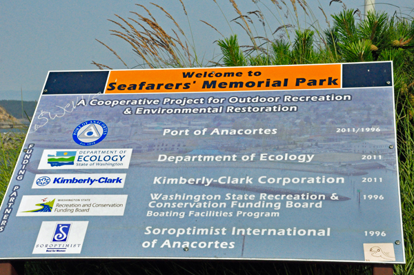 sign: Seafarers' Memorial Park