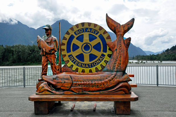 Rotary International fishing carving