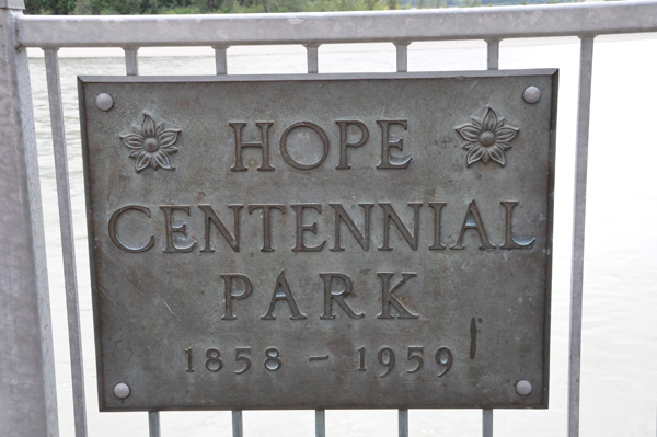 sign: Hope Centennial Park