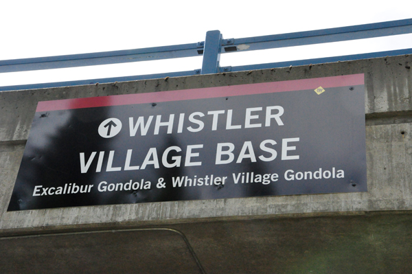 Whistler Village base sign