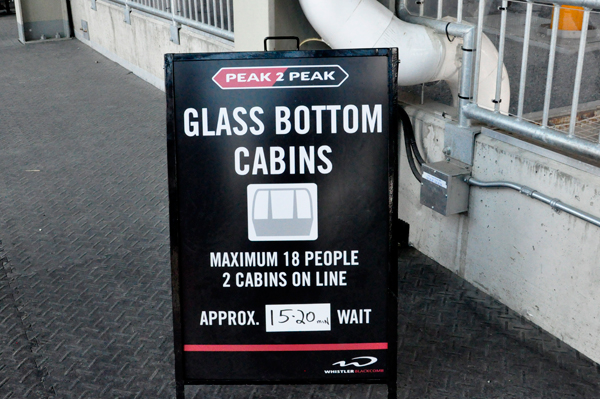 sign: glass bottom cabins
