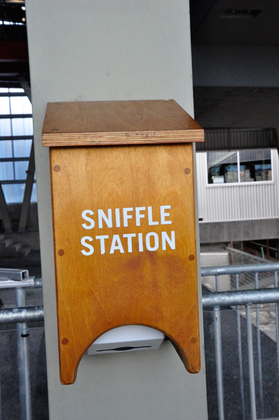 sniffle station - out of kleenex