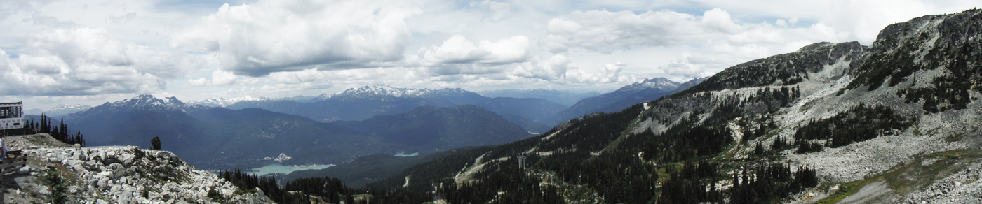 panorma view from Blackcomb Mountain