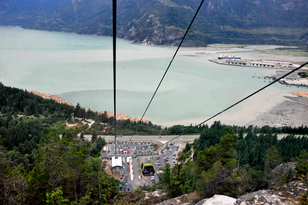 the gondola goes higher up the mountain