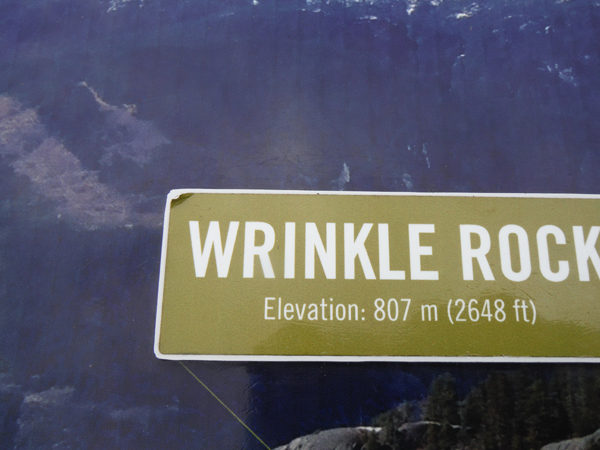 sign: Wrinkle Rock