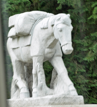 Pack Horse statue