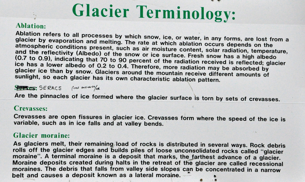 Glacier Terminology