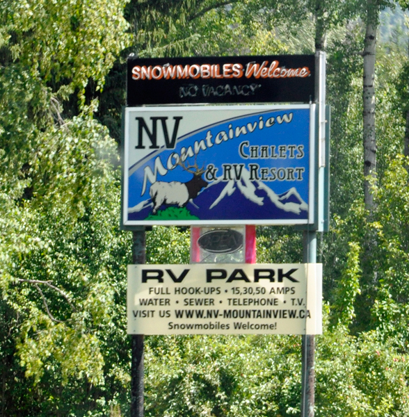 NV Mountainview RV Park sign